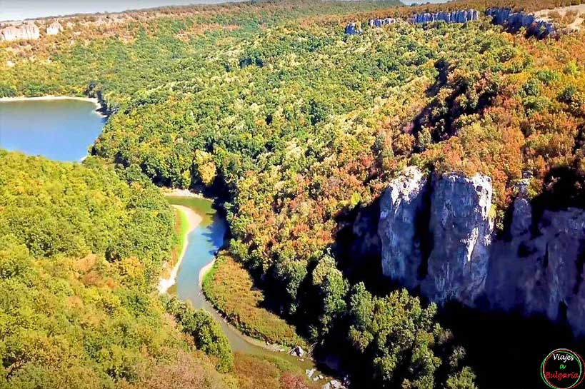Vista desde el aire del Cañíon de Emen-Bulgaria