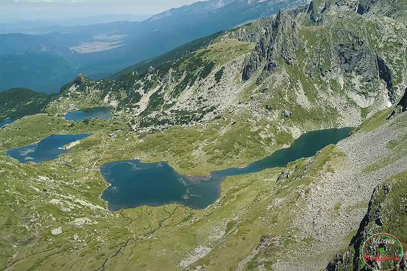 Maravillosas vistas de Los siete lagos de Rila